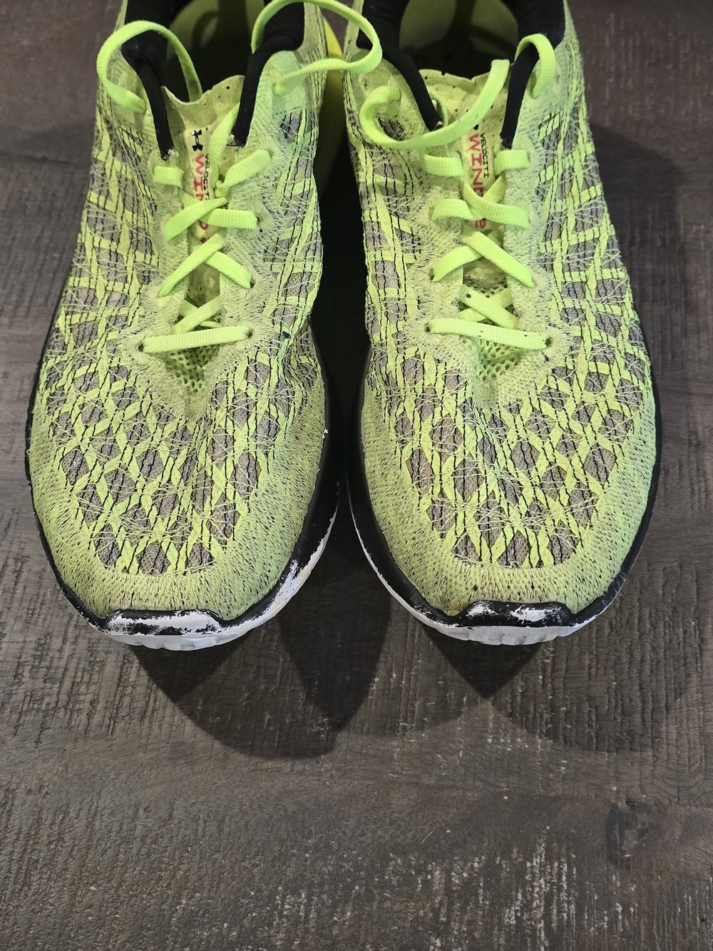 Under Armour Neon Green Wind 2 Velociti Bluetooth Lace-Up Training Shoes